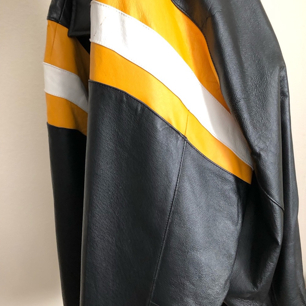 Pittsburgh Steelers Official NFL Leather Jacket - Picture 7 of 11